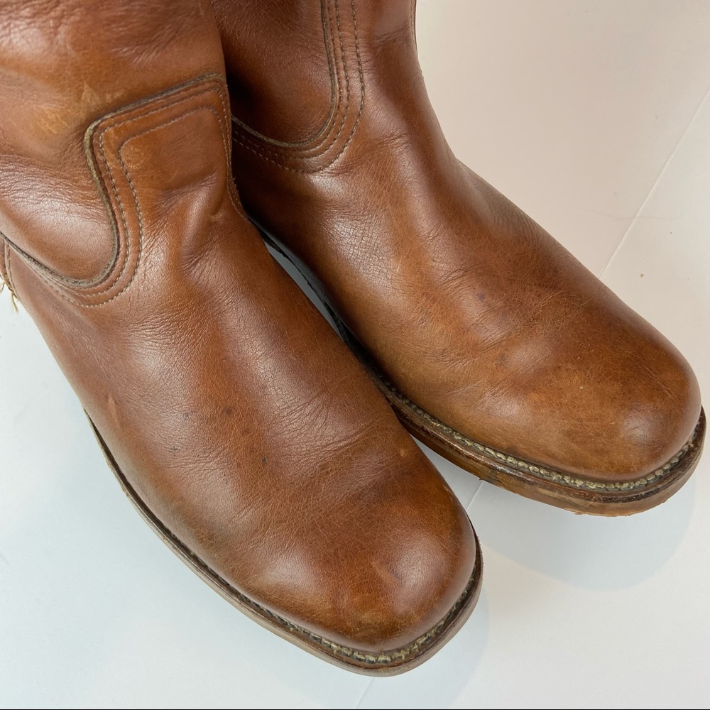 Vintage 70s Frye Size 9 D Womens Campus Pull On Leather Boots - Picture 7 of 14